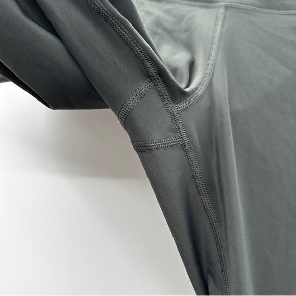 CRZ YOGA Dark Gray High Rise Ankle Length Leggings‎ with Side Pockets Size L - Picture 5 of 9